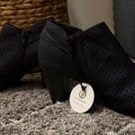 Giani Bernini  Black Peep-Toe Ankle Booties Photo 0