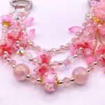 Handmade 🌸 Luxury Bag/Phone Chain Charm/Keychain Triple-Layer Flowers Fancy Crystal Beads Photo 6