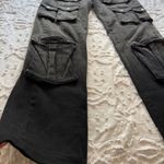 Impulsive BLACK WASHED SIZE S LONG BAGGY JEANS WITH SILVER ACCENTS AND POCKETS Photo 4