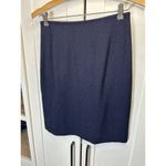 Tahari VINTAGE  Classics Blue Knee Length Straight Pencil Skirt Petite‎ Size 2 Photo 8