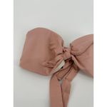 Eberjay Eberjey So Solid Lolita Ropu Pink Bandeau Bikini Top Women's Size Small S NWT Photo 3