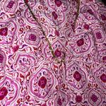 Victoria's Secret  Pink/white/gold Silk Blouse/Tunic Size M/L Photo 1