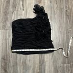 ENTRY  Black One-Shoulder Blouse Photo 9