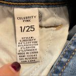 Celebrity Pink  Distressed Overalls Size 25 Photo 3
