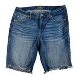Torrid Sz 10 Shorts Mid Rise Cut Off Jean 9” Jorts Long Bermuda Grunge Grunge Photo 0
