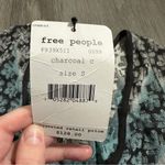 Free People Gray Blue & White Short Sleeve Scoop Neck Knit Tunic Dress Size S Photo 8