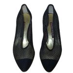 Walter Steiger Womens Classic Pump Heel Black Mesh Mid Almond Toe 7 B Photo 2