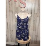 Xhilaration Blue floral romper Photo 5
