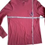 Vineyard Vines Size Medium Long Sleeve Pink Lacrosse Pocket Tee Shirt Photo 4