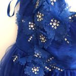 Royal Blue Floral One Photo 2