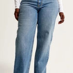 Abercrombie & Fitch NWT Abercrombie The 90s Relaxed High Rise Jean Plus Size 24 Short Y2K Classic Photo 0