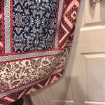 Chico's  Women's Size‎ Large US 12 Vanity 2 Coral Navy Paisley Print Shirt Dress Photo 4