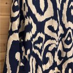 Molly Bracken  Size Large Navy Cream Bomber Jacket Photo 4