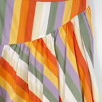 Mossimo Denim Mossimo Womens Multicolor Striped A-Line Retro Boho Asymmetrical Skirt Small Photo 7