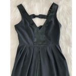 Walter Baker Silk Black Midi Dress Open Back Bow Detail Cocktail Party Size 0 XS Photo 7