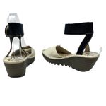 Fly London FLY London Yula Wedge Pump Sandals Off White / Black Size 36 US 5.5 - 6 Photo 8