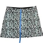 Tranquility athletic Skirt Black White Leaf Print‎ Athleisure Activewear MedI Size M Photo 6