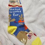 Blue Q  Funny Travel Themed Crew Socks Photo 0