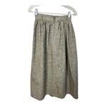 American Vintage 80's high waisted wool skirt, grey flecked black, brown xs Photo 11