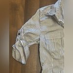 Covington  Navy and White Striped Shirt Photo 1