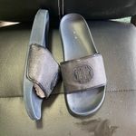 Tommy Hilfiger Women’s Danaa Sport Black Glittery Slides Size 9M Photo 2