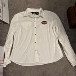 Harley Davidson  white button up shirt Photo 0