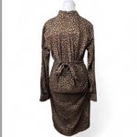 Lands' End Animal Print Long Sleeve Dress Black Photo 4