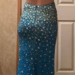 Prom Dress Blue Size 4 Photo 1