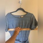 Hem & Thread NWT  blue ruffle dress size M‎ Photo 6