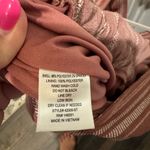 MONTEAU Rose Striped Sleeveless Jumper Size L Leg Slits Sash at waist Beach Fun Pink Size L Photo 9