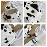 None COW Canvas Handbag Women's Retro Cow Satchel - Crossbody Mobile Phone Ba… Photo 4
