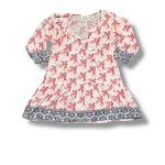 Tuckernuck SZ Blockprint Dress Coverup Hummingbird Print Blue
Bright Pink White Neon Parrot Photo 2