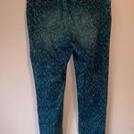 Chico's Size 14 Pull On Jegging Ankle Blue Leopard Print Jeans Photo 4