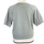 Charter Club Petite Small PS Sweatshirt Top Lace Accent Short Sleeve Crew Neck Photo 3