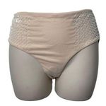 La Perla New nude Perl studded high rise hipster swim bottom sz XL Photo 0