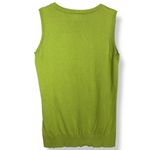August Silk  Sweater Tank Top Sleeveless Cotton‎ Modal Women Sz Medium Lime Green Photo 1