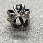 Rare Vintage 925 Sterling Silver Royal Princess Crown Charm Pendant Photo 4