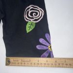 Michael Simon Lite Black Floral Embroidery Cotton Long Sleeve Cardigan Size 1X Photo 9