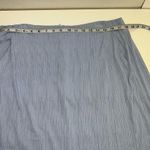 MM.LaFleur M.M. LaFleur Willoughby Pleat Jersey Skirt Chambray Blue Gray Grey SZ 14 Pockets Photo 6