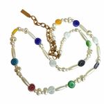 BaubleBar Sugarfix Multicolor Beaded Pearl Necklace Photo 7
