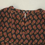 ALC Frank A.L.C. Black and Orange Paisley Mini Dress Size 2 Photo 4