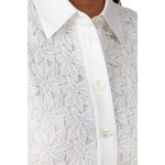 Kate Spade NWT  New York Leaf Lace in Fresh White Button Front Shirt Dress 14 Photo 7