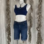 Apt. 9  Women’s Size 6 Bermuda Jean‎ Shorts Dark Wash Stretch Cuffed Denim Photo 5