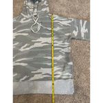Aerie  Sweatshirt Pullover Hoodie Muted Camo Green Grey Cuff Women's Large EUC Photo 4