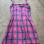 Dolls Kill Pink Plaid Mini Dress Photo 1