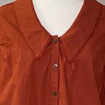 Lost + Wander  canyon clay top in terra cotta. Relaxed fit, low cut collar medium Photo 2