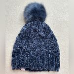 Vera Bradley Blue Cable Knit Pom-Pom Hat Photo 1