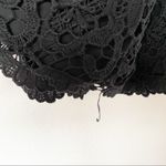 AQUA  Sleeveless Black Lace Romper Size Medium Photo 4