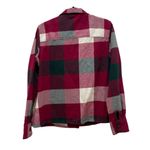 Cabela's Cabela’s Red Green & White Giant Plaid Button Down Shacket Large Photo 1