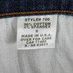 NYDJ  Jeans Womens 8 (29x32) Blue Dark Wash Bootcut Stretch High Rise 700 Mom Photo 5